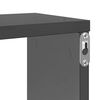 vidaXL W&uuml;rfelregale 4 Stk. Hochglanz-Grau 100x15x30 cm Holzwerkstoff