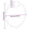 vidaXL Eimerhalter Wandmontage Silbern Stahl