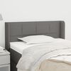 vidaXL Kopfteil mit Ohren Dunkelgrau 103x16x78/88 cm Stoff