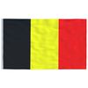 vidaXL Belgische Flagge mit Mast 6,08 m Aluminium