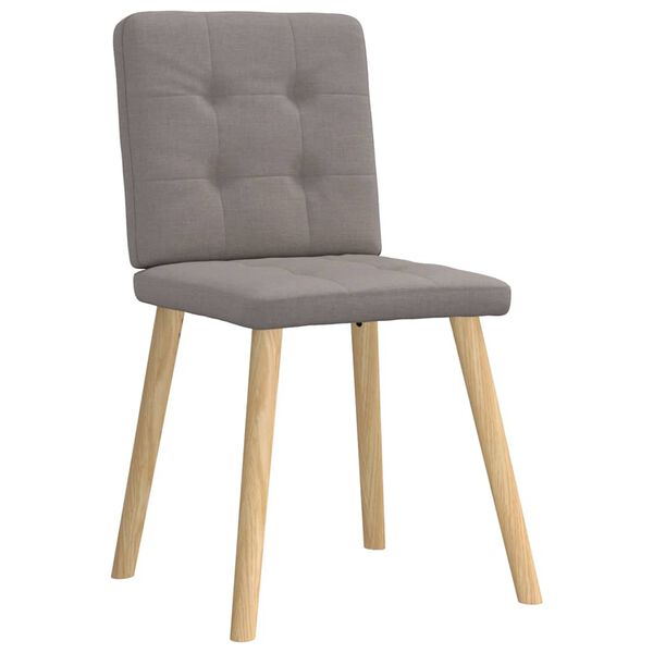 vidaXL Esszimmerst&uuml;hle 6 Stk. Taupe Stoff