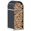 vidaXL Holzkorb Anthrazit 40x45x100 cm Verzinkter Stahl