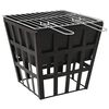 vidaXL 2-in-1 Feuerstelle und Grill 34x34x48 cm Stahl
