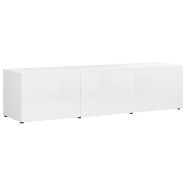 vidaXL TV-Schrank Hochglanz-Wei&szlig; 120x34x30 cm Holzwerkstoff