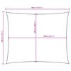 vidaXL Sonnensegel Oxford-Gewebe Rechteckig 3x4 m Taupe