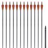 vidaXL Recurvebogen-Pfeile 30" 0,76 cm Carbon 12 Stk.