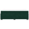 vidaXL Boxspringbett mit Matratze Dunkelgr&uuml;n 90x190 cm Samt