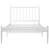 vidaXL Bett Weiß Metall 90x200 cm