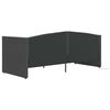 vidaXL Tagesbett USB Dunkelgrau Samt 90x200 cm