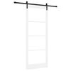vidaXL Schiebet&uuml;r ORKDAL Wei&szlig; und Schwarz 93 x 232 cm