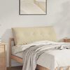 vidaXL R&uuml;ckenkissen Creme 120 x 50 cm Mikrofaserstoff