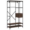 vidaXL Kleiderst&auml;nder mit Schubladen Braun Eichen-Optik 100x40x180 cm