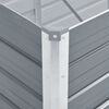 vidaXL Garten-Hochbeet Verzinkter Stahl 480x80x77 cm Grau