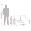 vidaXL 2-Sitzer-Sofa Hellgelb 120 cm Stoff