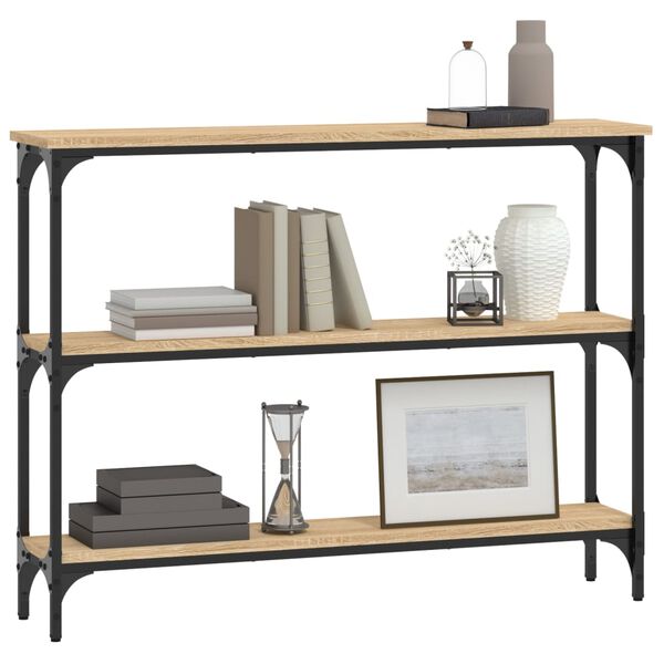 vidaXL Konsolentisch Sonoma-Eiche 100x22,5x75 cm Holzwerkstoff