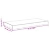 vidaXL Schweberegal Hochglanz-Grau 50x23x3,8 cm MDF