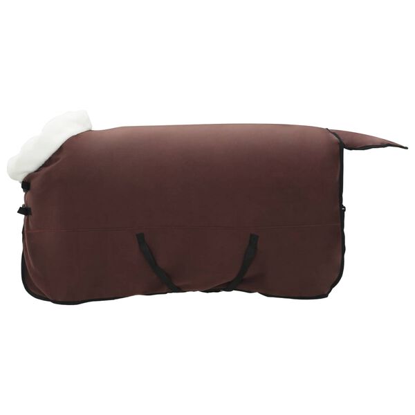 vidaXL Pferdedecke Volles Dunkelbraun 155 cm Polarfleece