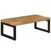 vidaXL Couchtisch 100x50x35 cm Massivholz Mango und Stahl