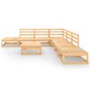 vidaXL 8-tlg. Garten-Lounge-Set Massivholz Kiefer