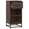 vidaXL Sideboard Braun Eichen-Optik 35,5x35x76 cm Holzwerkstoff Metall