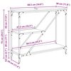 vidaXL Konsolentisch Schwarz Eichen-Optik 88,5 x 30 x 75 cm