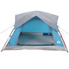 vidaXL Campingzelt 4 Personen Blau Wasserdicht