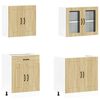 vidaXL 4-tlg. K&uuml;chenschrank-Set Kalmar Sonoma-Eiche Holzwerkstoff
