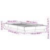 vidaXL Bettgestell mit LED Braun Eichen-Optik 100x200 cm Holzwerkstoff