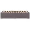 vidaXL Bettgestell Grau 90x190 cm Kunstleder