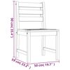 vidaXL 5-tlg. Garten-Essgruppe Massivholz Teak