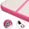 vidaXL Aufblasbare Gymnastikmatte mit Pumpe 800x100x20 cm PVC Rosa