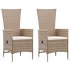 vidaXL 3-tlg. Garten-Essgruppe Beige