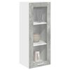 vidaXL H&auml;ngeschrank mit T&uuml;r Beton Grau 40 x 31 x 100 cm Holzwerkstoff