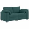 vidaXL Sofa 3 pcs Dunkelgr&uuml;n 219 x 80 x 82 cm Leinenmischgewebe