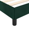 vidaXL Bettgestell ohne Matratze Dunkelgr&uuml;n 100x200 cm Samt