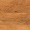 vidaXL Waschbeckenunterschrank Braun und Schwarz Massivholz Mango