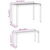 vidaXL Garten Essgruppe 3 pcs Anthrazit Stahl