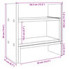 vidaXL Schreibtisch-Organizer Grau Sonoma 38,5x17x39 cm Holzwerkstoff