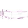 vidaXL Bettgestell mit Matratze mit Matratze 2 pcs Schwarz Samt