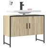 vidaXL Waschbeckenunterschrank Sonoma-Eiche 80x33x60 cm Holzwerkstoff
