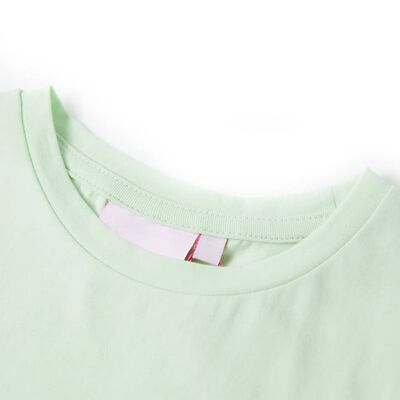 Kinder-T-Shirt mit Flügelärmeln Zartgrün 116