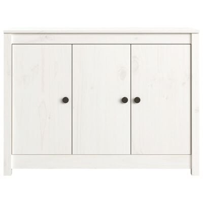 vidaXL Sideboard Weiß 100x35x74 cm Massivholz Kiefer