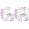 vidaXL Sofagarnituren 7 pcs Natur Massivholz Akazie