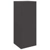 vidaXL Paketdrop-Box mit Speicher Schwarz 41 x 38 x 103 cm Stahl