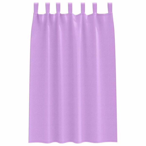 vidaXL Verdunkelungs-Vorh&auml;nge mit Ringen 2 pcs Lila 175 x 140 cm