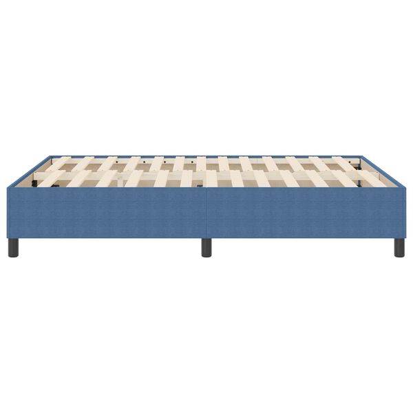 vidaXL Plattformbettgestell Blau 140 x 200 cm Stoff