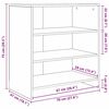 vidaXL Sideboard 3 pcs Schwarz Eichen-Optik 70 x 41 x 75 cm
