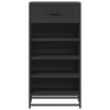 vidaXL Schuhregal Schwarz 48x38x97,5 cm Holzwerkstoff