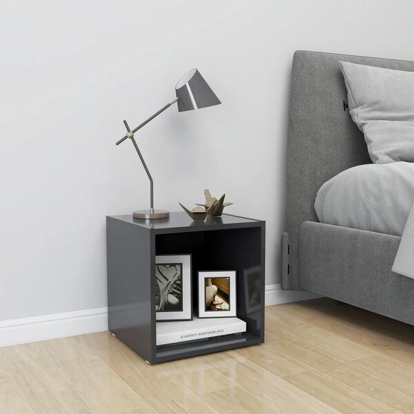 vidaXL TV-Schrank Grau 37x35x37 cm Holzwerkstoff