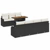 vidaXL Garten-Sofa-Set 8 stk. Schwarz Poly Rattan